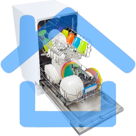 Встраиваемая посудомоечная машина Maunfeld MLP-08S, серебристый, 44.8 см, 9 компл., 49 дБ, класс A++-6