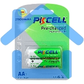 Никель-металлогидридный аккумулятор PKCELL NI-MH RTU AA2600-2B тип - AA 2 шт в блистере