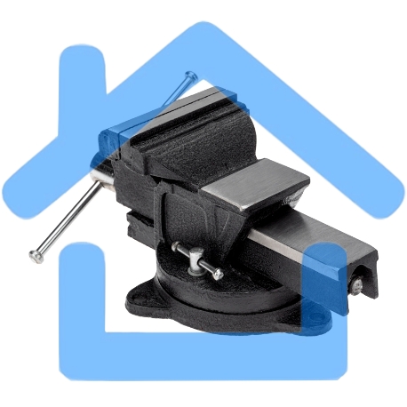 Тиски слесарные 100мм, поворотные, с наковальней KRANZ-2