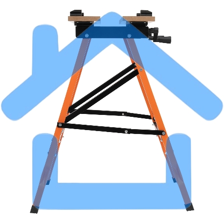 Верстак-тиски, 605 х 635 х 750 мм, портативный Sparta-5