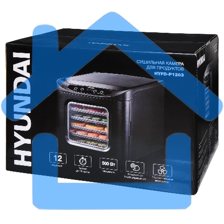 Сушка для фруктов и овощей Hyundai HYFD-P1203 12под. 500Вт черный-7