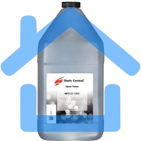 Тонер Static Control MPT10-1KG черный флакон 1000гр. для принтера НР LJ P1007/P1008/P1009/P1006/P1002/P1005/P1000/P1003/P1004/P1505