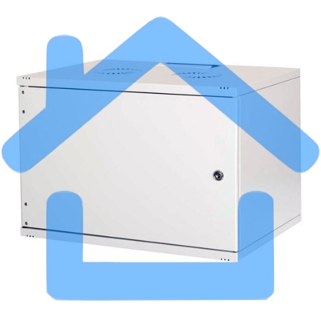 Шкаф коммутационный Lande NetBox Soho (LN-SH12U5460-LG-F0-2) настенный 12U 540x600мм пер.дв.металл задн.дв.стал.лист несъемн.бок.пан. направл.под закл.гайки 80кг серый IP20 сталь