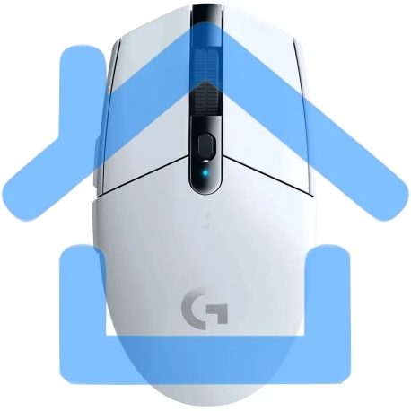 Мышь беспроводная Logitech G304 Lightspeed белый, 12000 dpi, радиоканал, USB, кнопки - 6-21