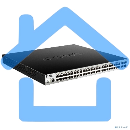 Управляемый коммутатор 2 уровня D-Link DGS-1210-52MPP/ME/B3A PROJ с 48 портами 10/100/1000Base-T и 4 портами 1000Base-X SFP (48 портов с поддержкой PoE 802.3af/802.3at (30 Вт), PoE-бюджет 740 Вт)-7