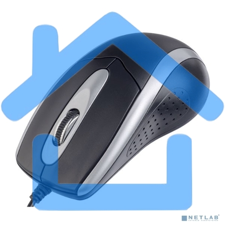 Мышь проводная Perfeo TOUR черный/серебристый, 1000 dpi, USB, кнопки - 3-1