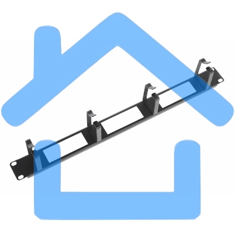 Горизонт. кабельный органайзер с окнами 19