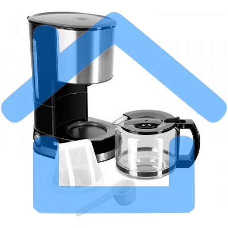 Кофеварка капельная Redmond RCM-M1507 черный/серебристый, исп. кофе - молотый, 0.6 л, 600 Вт-16