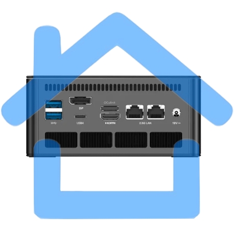 Мини ПК Minisforum UM880Pro/32Gb+1Tb (AMD R7 8845HS) 32Gb+1Tb, AMD Radeon780M, Win11 Pro-6