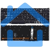 Клавиатура для ноутбука Acer Predator Helios 300 PH315-52 черная с белой подсветкой