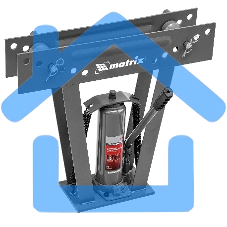 Трубогиб Matrix 181335гидравлический 1/2''–2'' 12 т в комплекте с башмаками-10