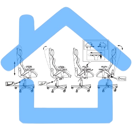 Кресло игровое Бюрократ VIKING 7 KNIGHT B FABRIC черный текстиль/эко.кожа крестовина металл/пластик-20