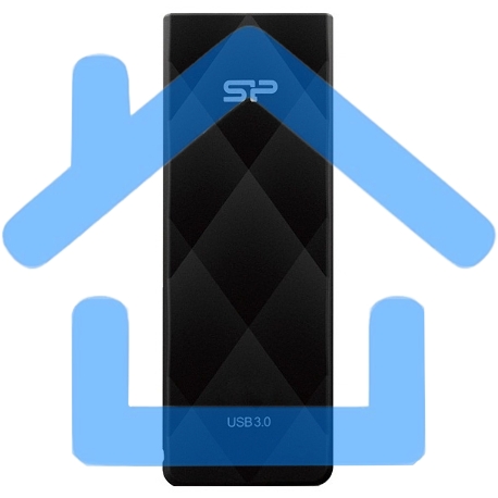 Флешка USB Silicon Power R/W 16Gb Blaze B20 SP016Gb,UF3B20V1K USB 3.0 черный