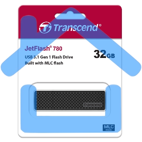 Флешка USB Transcend 32Gb Jetflash 780 TS32GJF780 USB 3.0 черный/серый-8