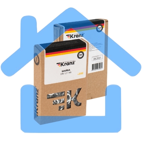 Шайба пружинная KRANZ DIN 127, M8, короб (200 шт./уп.)-3