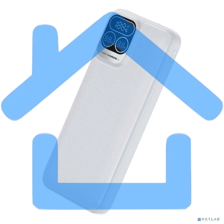 Портативный аккумулятор Perfeo Powerbank Atomic Age 10000 mAh/LED дисплей/PD + QC 3.0/Type-C/2 USB/Выход: 5A, max 22.5WWhite (PF_E1473)-1