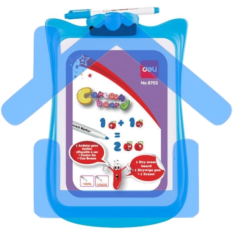 Демонстрационная доска Deli E8703 магнитно-маркерная, лак, 20.6x30.3см белый маркер/стиратель