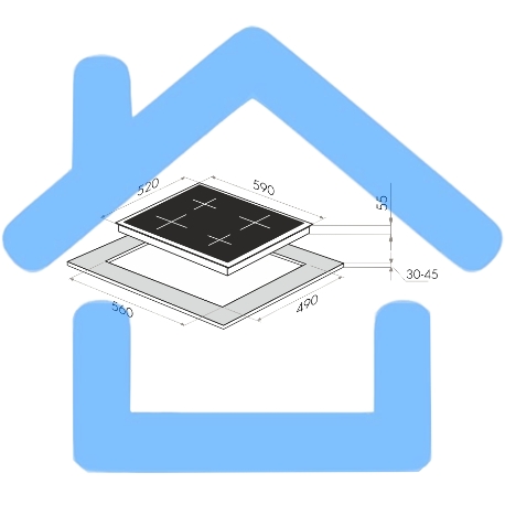 Индукционная варочная поверхность Maunfeld EVI.594-BK черный-4