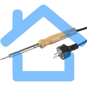 Паяльник MAXTerm с деревянной рукояткой, жало - конус, STAYER 55310-25, 25 Вт