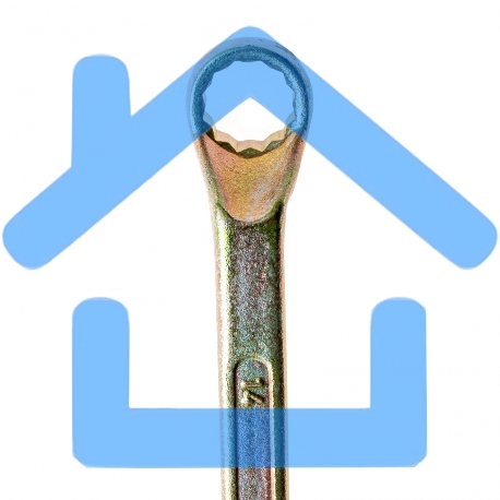 Ключ накидной, 14 х 15 мм, желтый цинк Сибртех-2