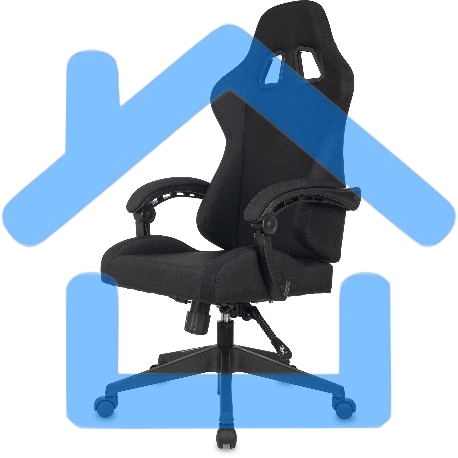 Кресло игровое Бюрократ Zombie Predator Neo Black черный, крестов. пластик-5