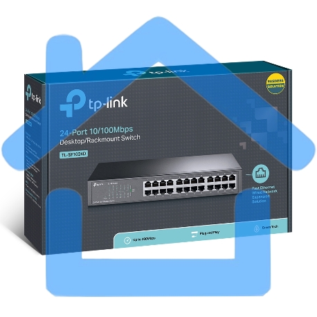 Коммутатор TP-Link SMB TL-SF1024D Коммутатор 24-port 10/100M Switch-5