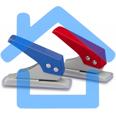 Дырокол Kw-Trio mini 09210, до 12 листов, металл ассорти, отверстий: 1