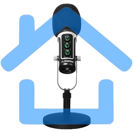 Микрофон проводной SunWind SW-SM500G 1.8м черный-7