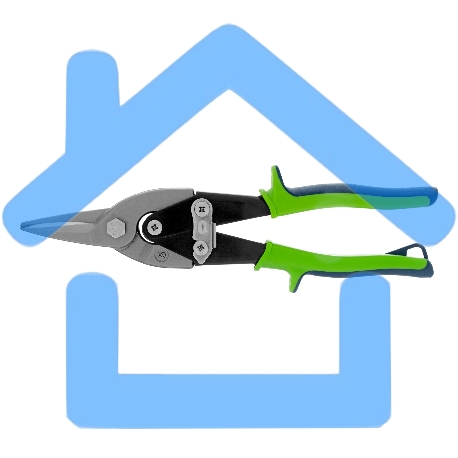 Ножницы по металлу, 250 мм, прямой рез, сталь С55,двухкомпонентные рукоятки СИБРТЕХ-1