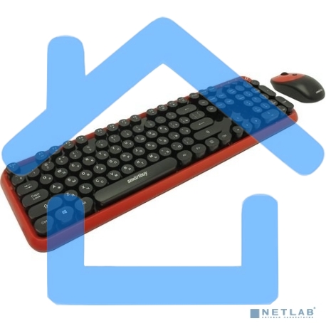 Комплект клавиатура+мышь мультимедийный Smartbuy 620382AG черно-красный SBC-620382AG-RK-1