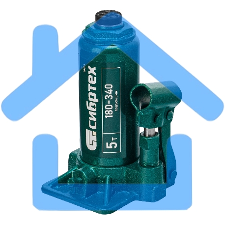 Домкрат гидравлический Сибртех бутылочный, 5т, 180-340мм-7