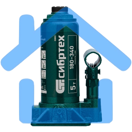 Домкрат гидравлический Сибртех бутылочный, 5т, 180-340мм-9