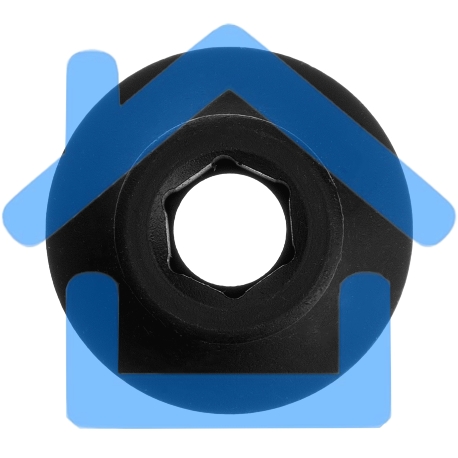 Головка ударная шестигранная, 8 мм, 1/2