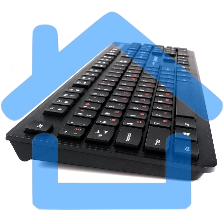 Комплект клавиатура+мышь проводные Gembird KBS-9050, черный,104кл, 3кн., каб.1.5м-4