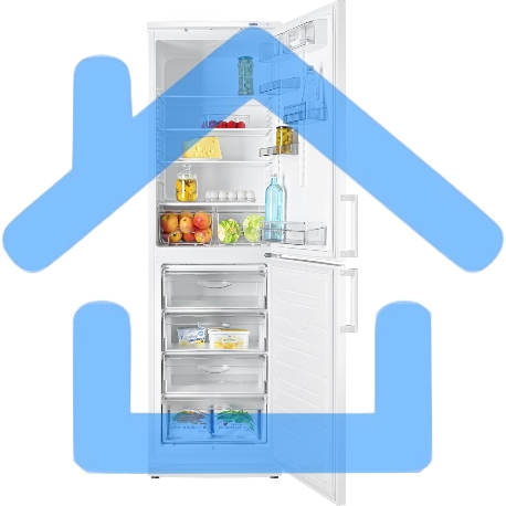Холодильник Atlant XM-4025-000 белый двухкамерный 225/139л морозилка снизу-5