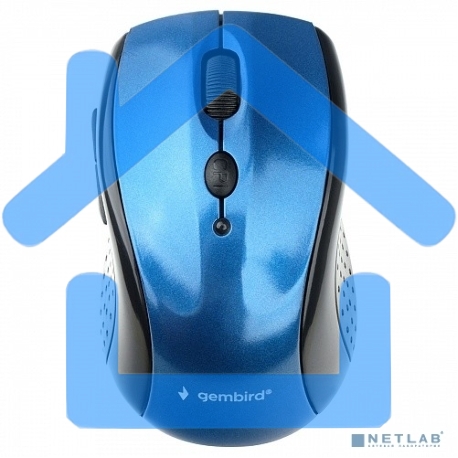 Мышь беспроводная Gembird MUSW-425 синий, 2400 dpi, радиоканал, USB, кнопки - 6-6