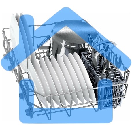 Встраиваемая посудомоечная машина Bosch SPV2HKX42E, черный, 44.8 см, 10 компл., 46 дБ, класс E-6