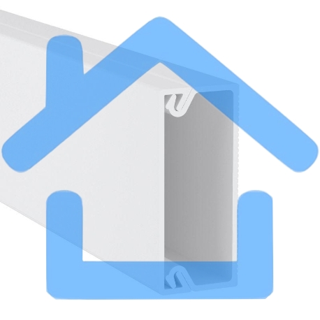 Кабель-канал 40х17 L2000 пластик TMC ДКС 00351