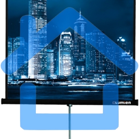 Экран на треноге Lumien 203x203см Master View LMV-100109 1:1 напольный рулонный-2