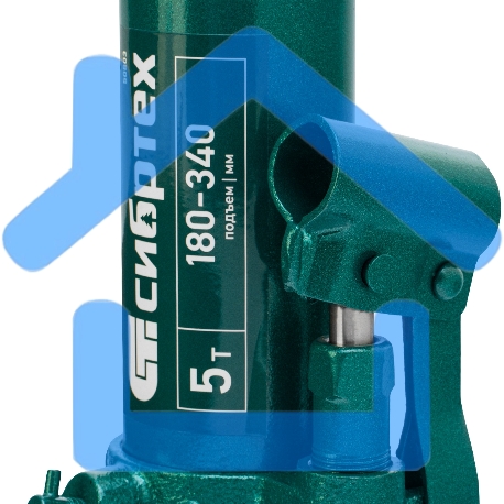 Домкрат гидравлический Сибртех бутылочный, 5т, 180-340мм-1