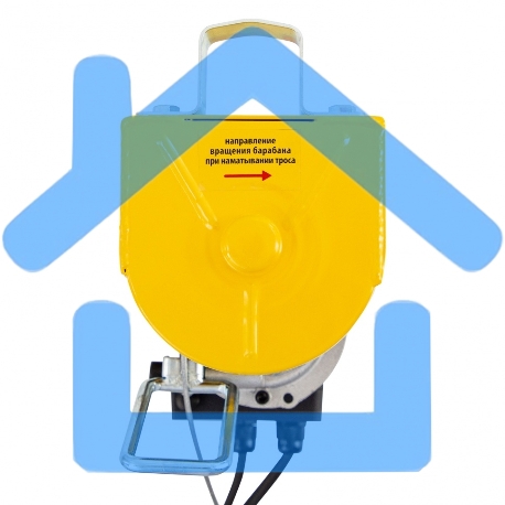 Тельфер электрический TF-800, 0,8 т, 1300 Вт, высота 12 м, 8 м/мин Denzel-4