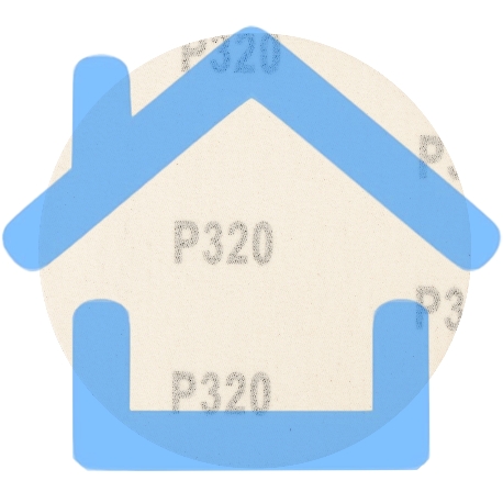 Круг абразивный на ворсовой подложке под 