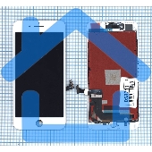 Дисплей для Apple iPhone 7 Plus в сборе с тачскрином (AAA) белый