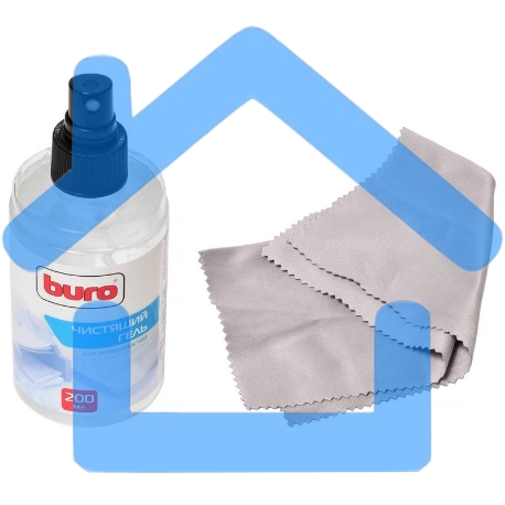 Чистящий набор (салфетки + гель) Buro BU-Gsurface (салфетка и гель) для поверхностей 200мл