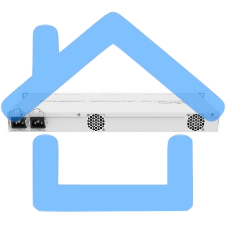 Коммутатор 20PORT SFP 4SFP+ CRS328-4C-20S-4S+RM MIKROTIK-1