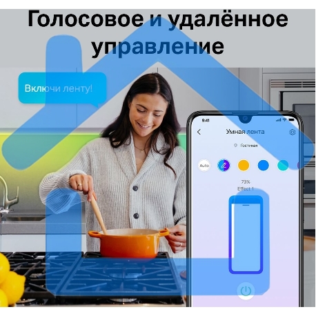 Лента светодиодная умная Wi-Fi Tapo Smart Light Strip 5m, cut to size every 10cm, one adapter, one controller-4