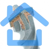 Бур по бетону Matrix, 6 x 110 мм, SDS PLUS c крестовой пластиной