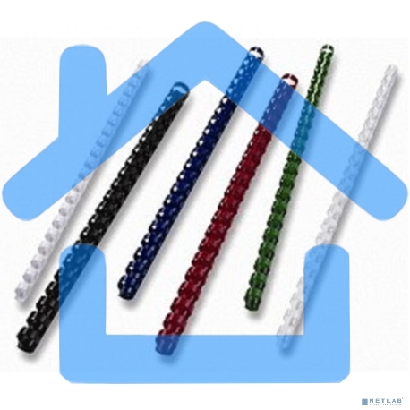 Пружины для переплета пластиковые Office Kit d=10мм 51-70лист A4 белый (100шт) BP2021-2