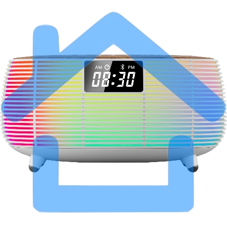 Радиобудильник Hyundai H-RCL231 белый LCD подсв:белая часы:цифровые FM-2