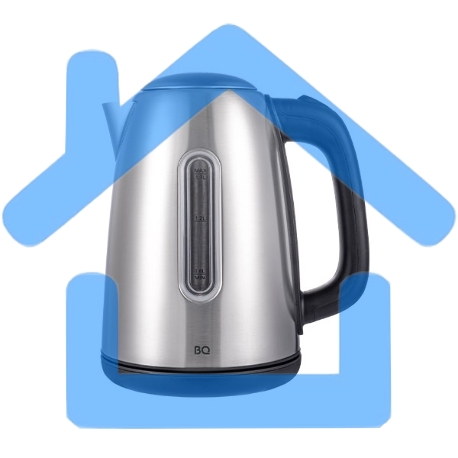 Чайник BQ KT1822SW черный/стальной, мощность 2200Вт, Максимальный объем 1.7л-5